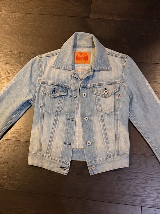 Replay Jackets & Blazers - AUTHENTIC VINTAGE REPLAY JEANS MADE IN ITALY DENIM JACKET XS EXCELLENT CONDITION
